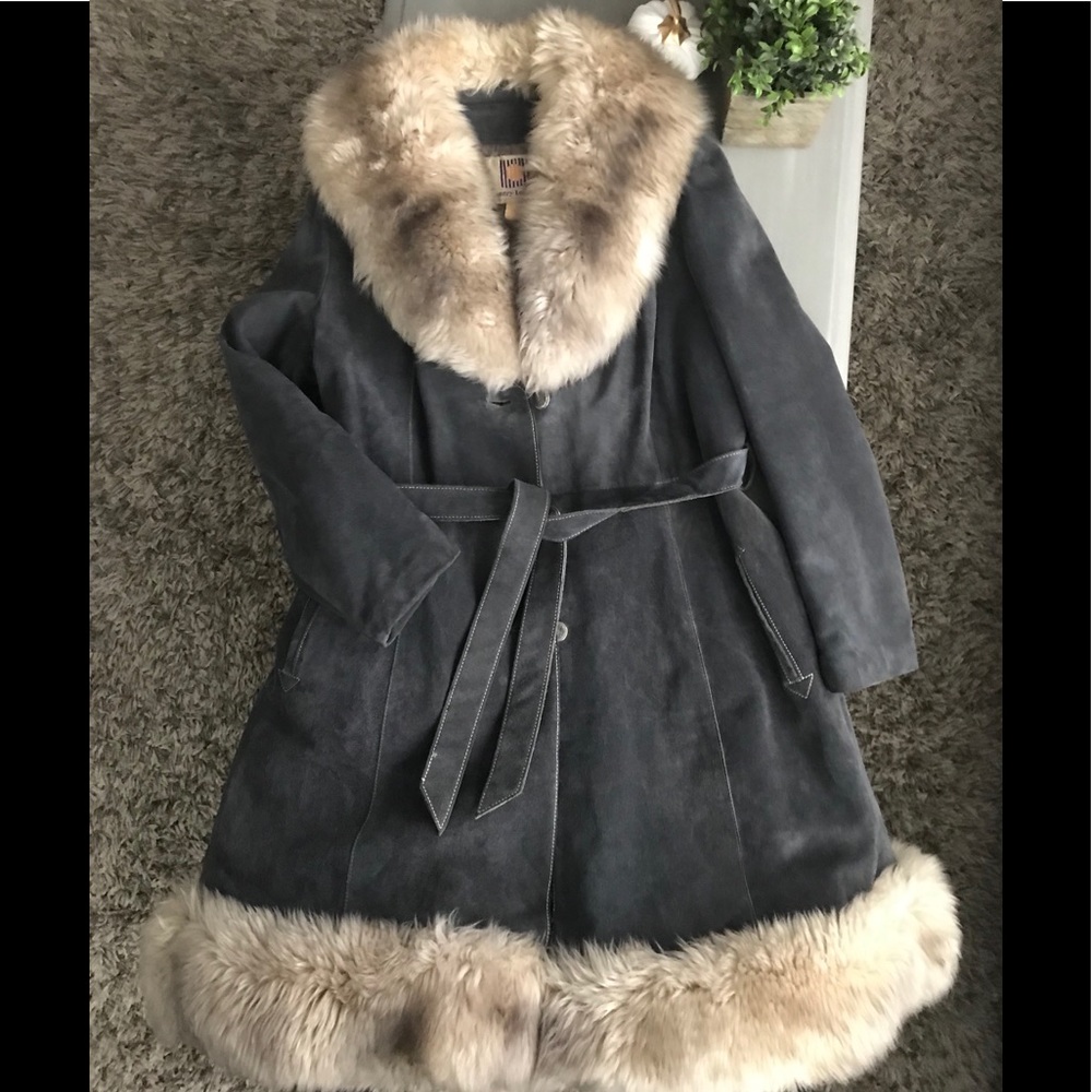 Fur Collar and Trim Winter Coat